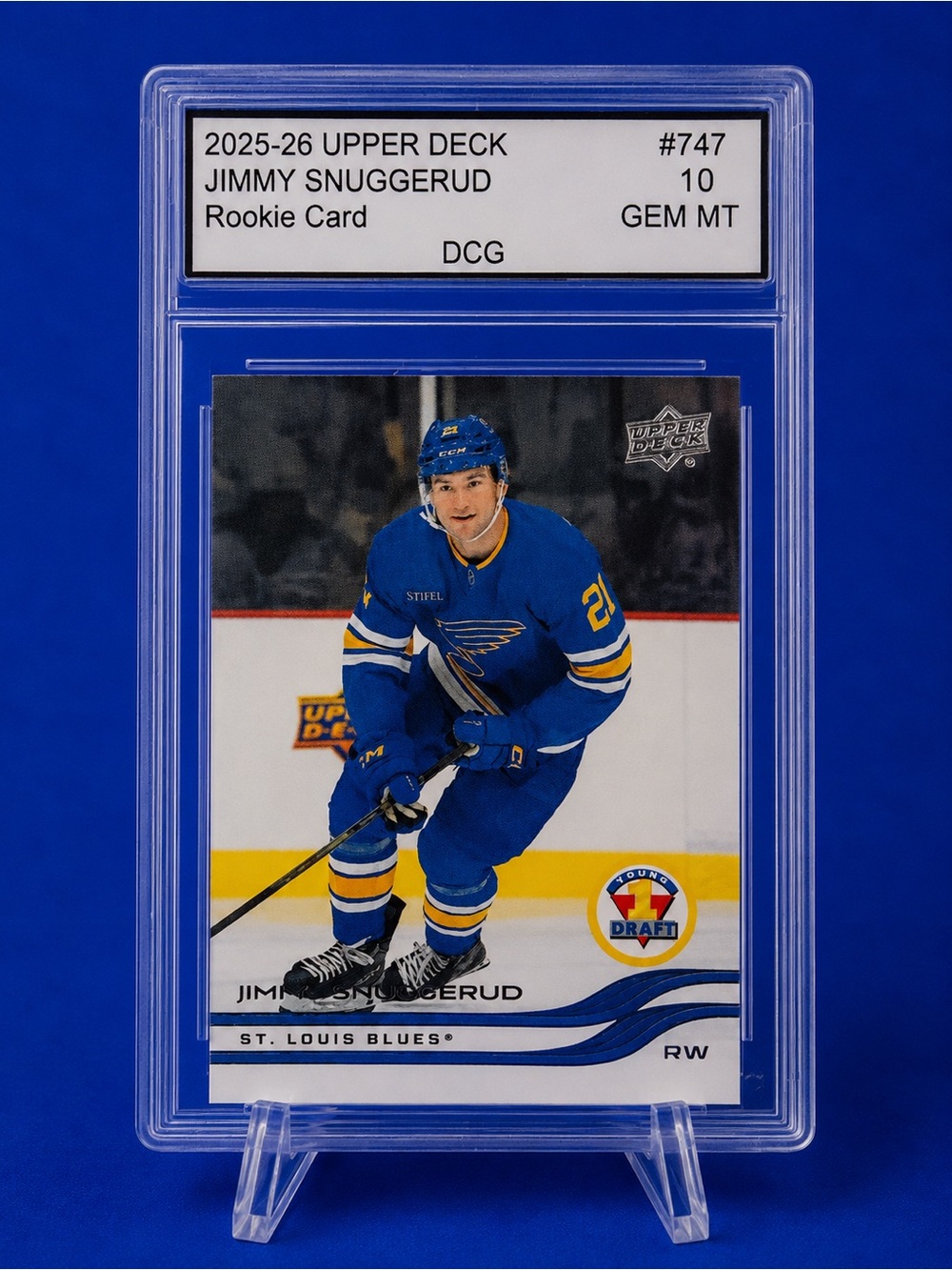 2025-26 Upper Deck Jimmy Snuggerud Rookie Card - St. Louis Blues